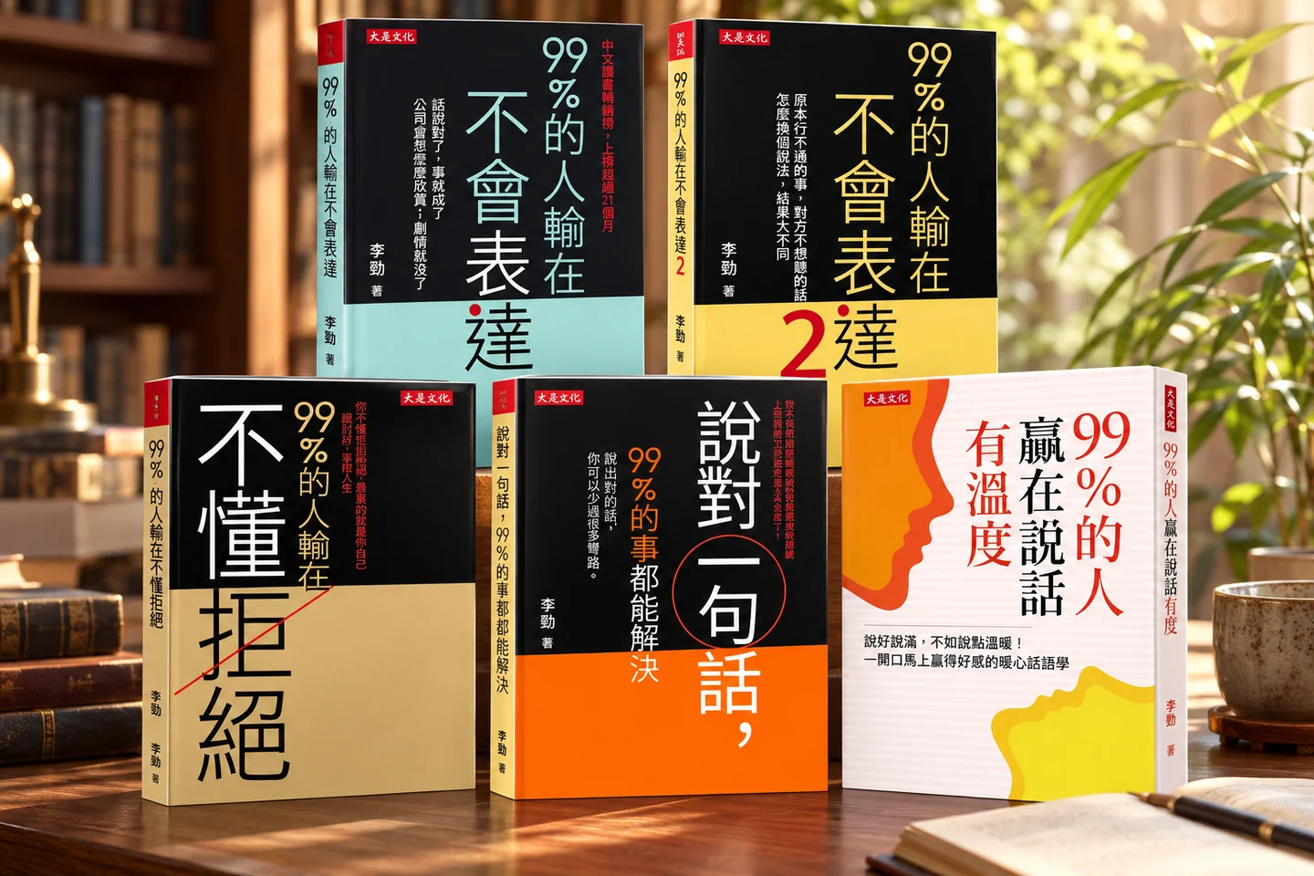 五本溝通主題書籍組合展示